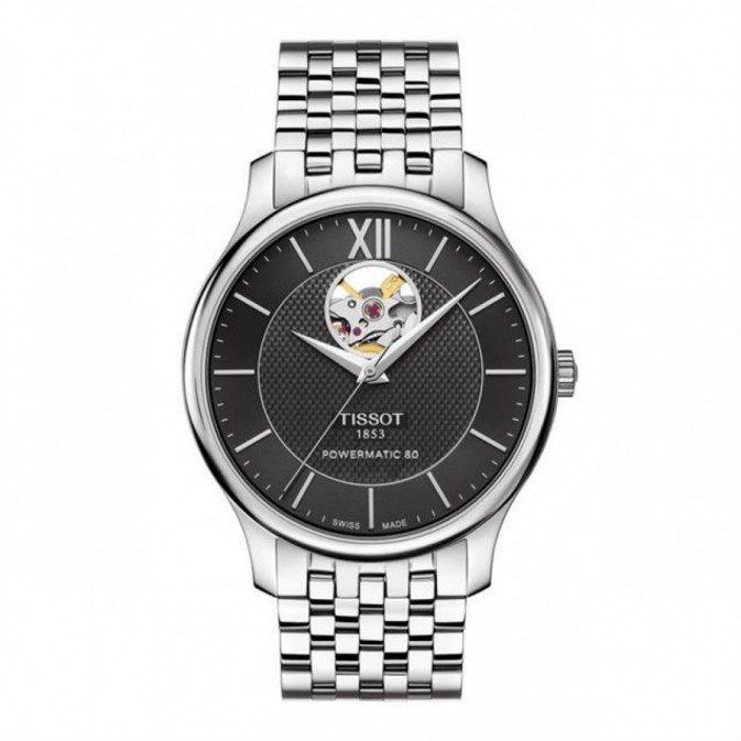 Tissot Tradition Open Heart T0639071105800 Erkek Kol Saati