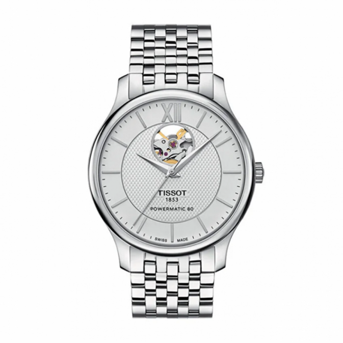 Tissot Tradition Powermatic 80 Open Heart T0639071103800 Kol Saati